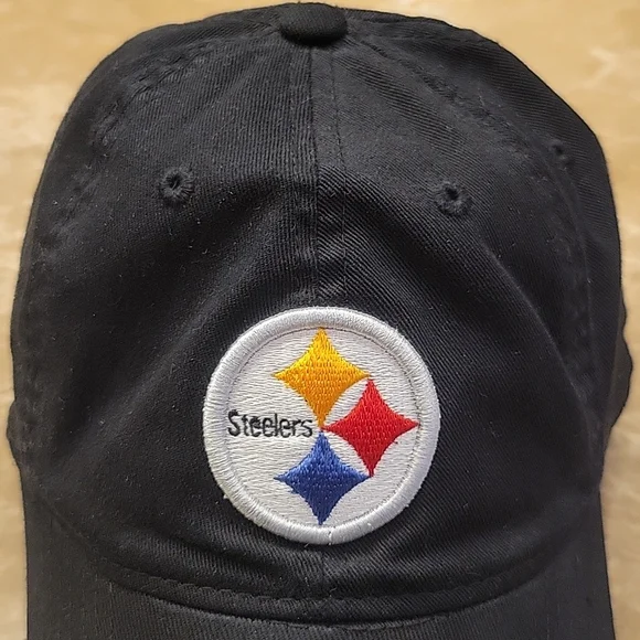 Team Apparel Pittsburgh Steelers NFL Black Baseball Cap, S/M or 7-1/4" - Picture 4 of 13